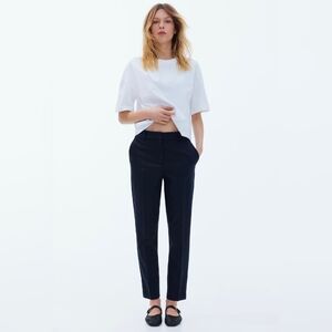 H&M Blue Trousers with Classic Silhouette